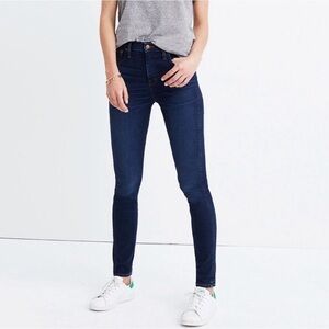 Madewell skinny skinny ankle jeans skinny jeans dark wash size 28
